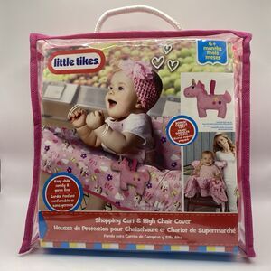 Little Tikes SHOPPING CART & HIGH CHAIR COVER Unicorn PINK Baby NEW!